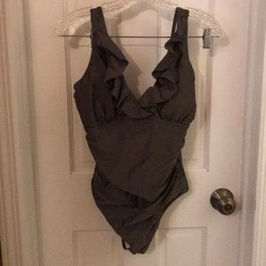 Cupshe Dark Green Bathing Suite
